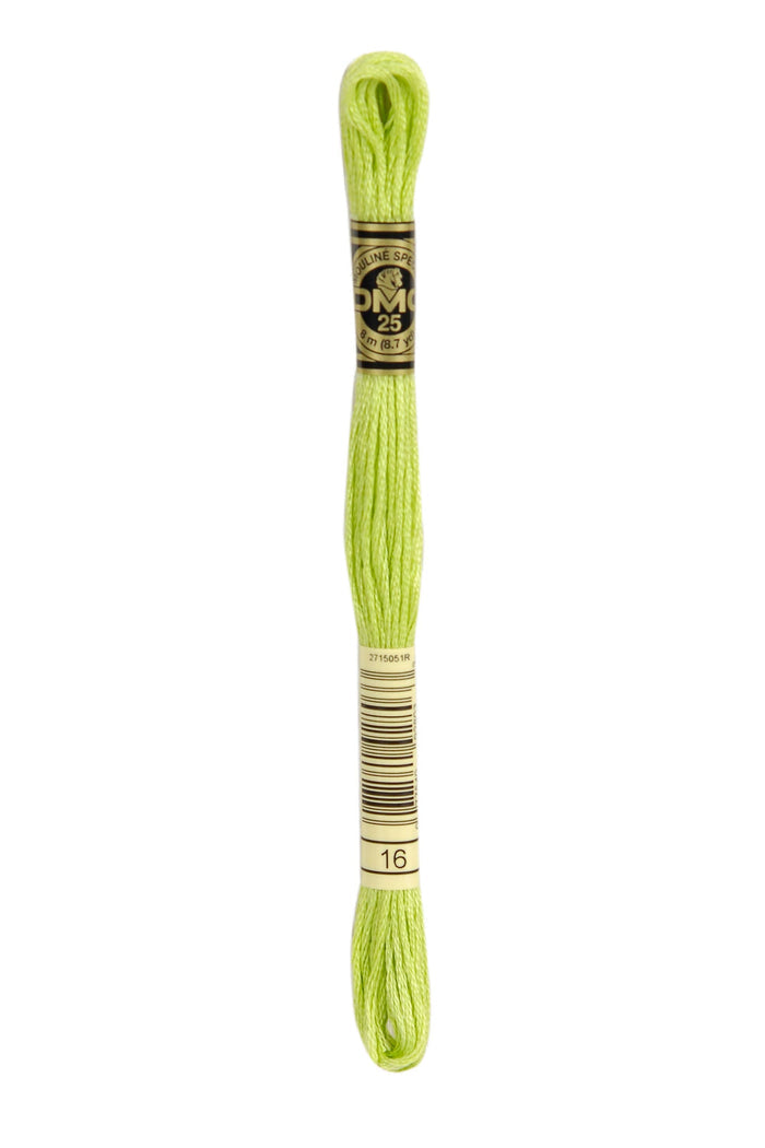 DMC: Moulin Spcial: Embroidery Thread shades of green: 100% Cotton, 8m