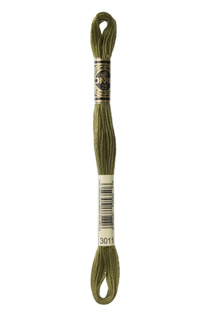 DMC: Moulin Spcial: Embroidery Thread shades of green: 100% Cotton, 8m