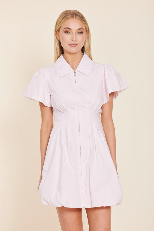 Dolce Cabo Poplin Zip Dress - Pink