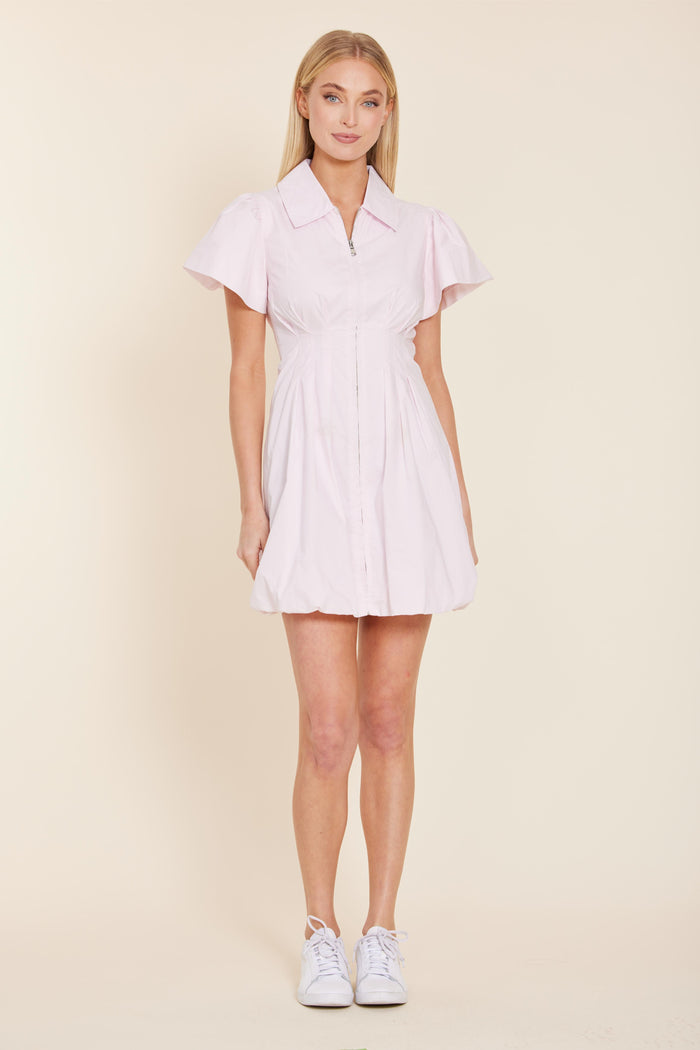 Dolce Cabo Poplin Zip Dress - Pink
