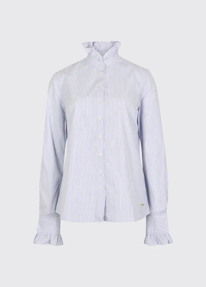 Dubarry Wisteria Women’s Stripe Shirt with Ruffle Details