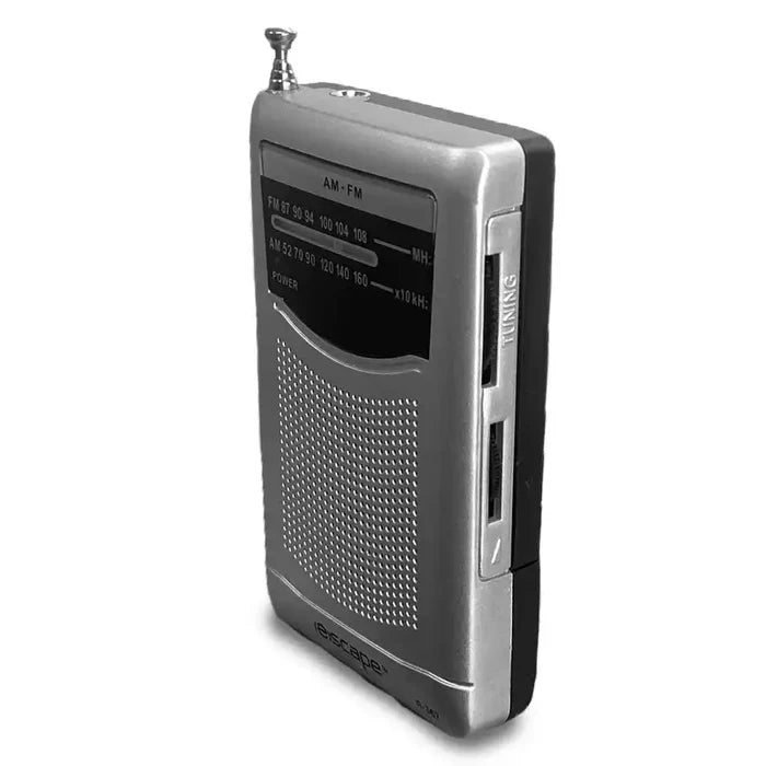 Portable radio with AM/FM tuner