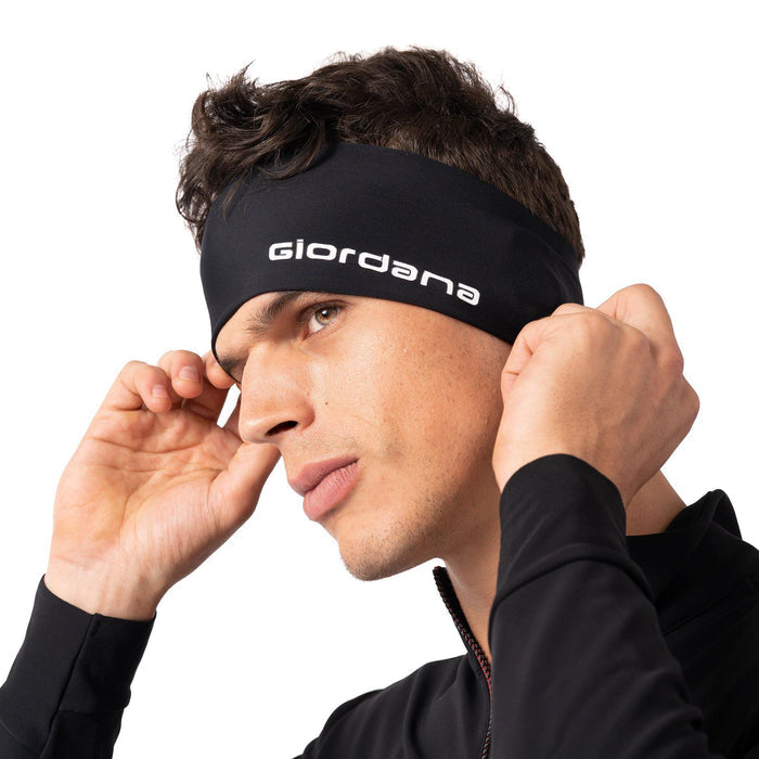 EAR COVER BLACK by Giordana Cycling, BLACK, Made in Italy