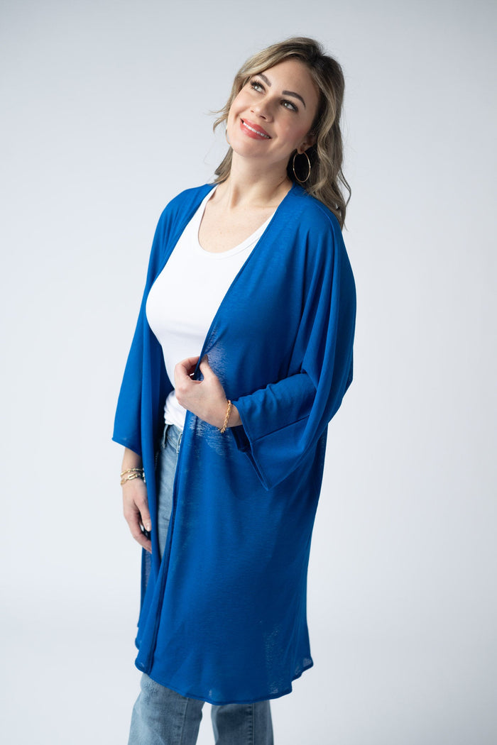 Ellie Cover-Up Kimono - Blue by Michelle Mae