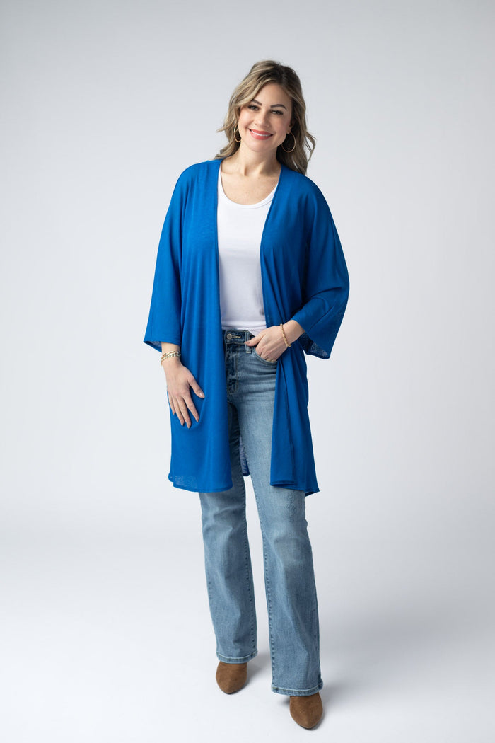 Ellie Cover-Up Kimono - Blue by Michelle Mae