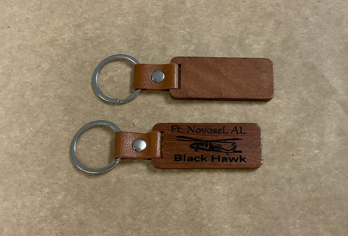 Engraved Wooden Keychain