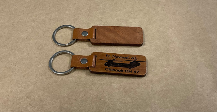 Engraved Wooden Keychain