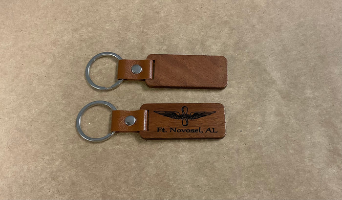 Engraved Wooden Keychain