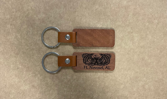 Engraved Wooden Keychain