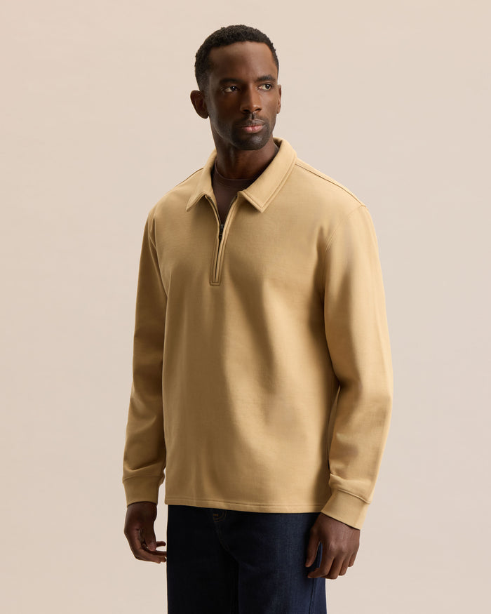 ESSENTIAL QUARTER ZIP SWEATSHIRT