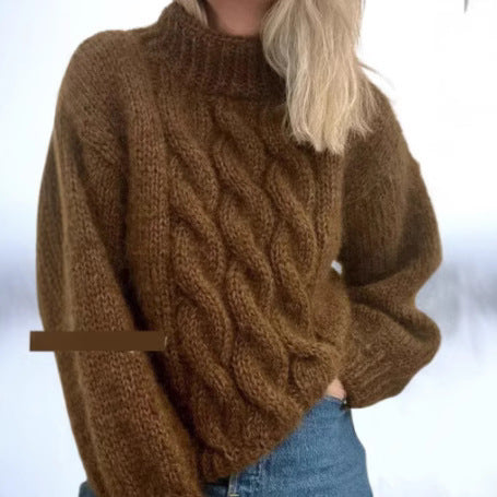 European & American Women's Turtleneck Sweater