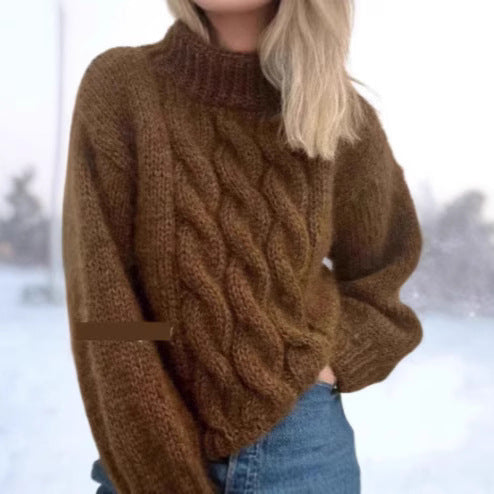 European & American Women's Turtleneck Sweater