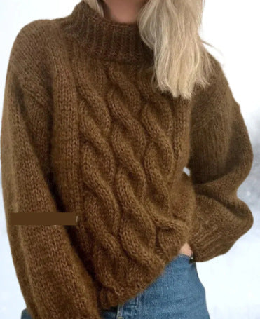 European & American Women's Turtleneck Sweater