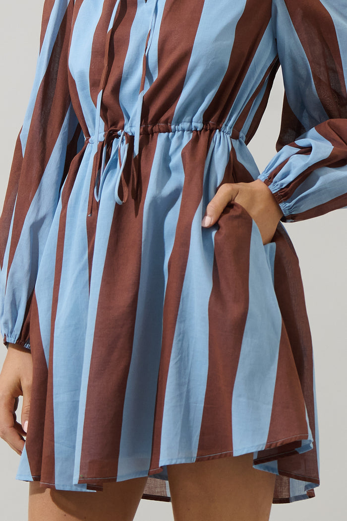 Evabelle Stripe Viany Shift Mini Dress
