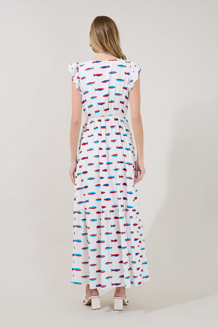 Evianna Flutter Maxi Dress Fresh Catch
