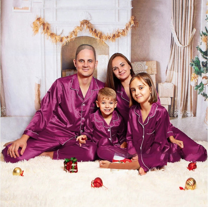 Family Matching Ice-Silk Pajamas – Cool & Comfy