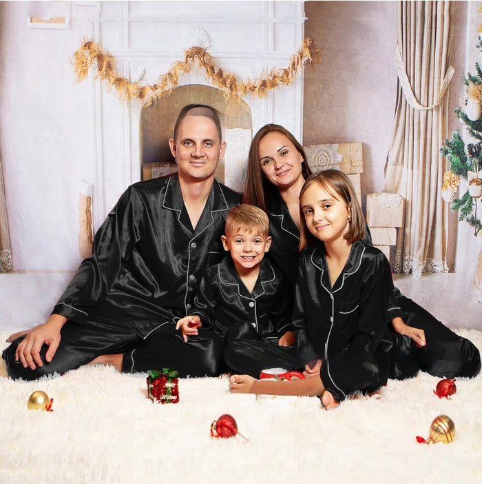 Family Matching Ice-Silk Pajamas – Cool & Comfy