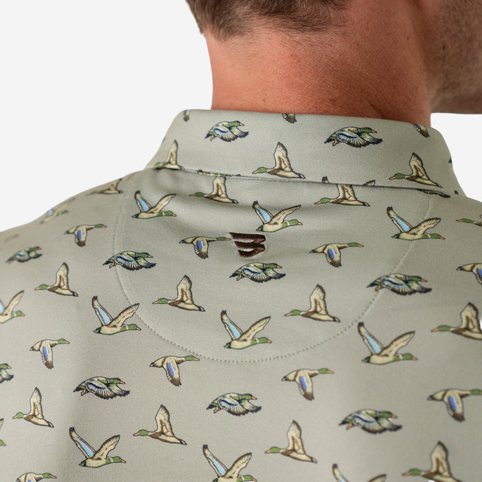Father and Son Bundle - Performance Polo - Flying Ducks Green