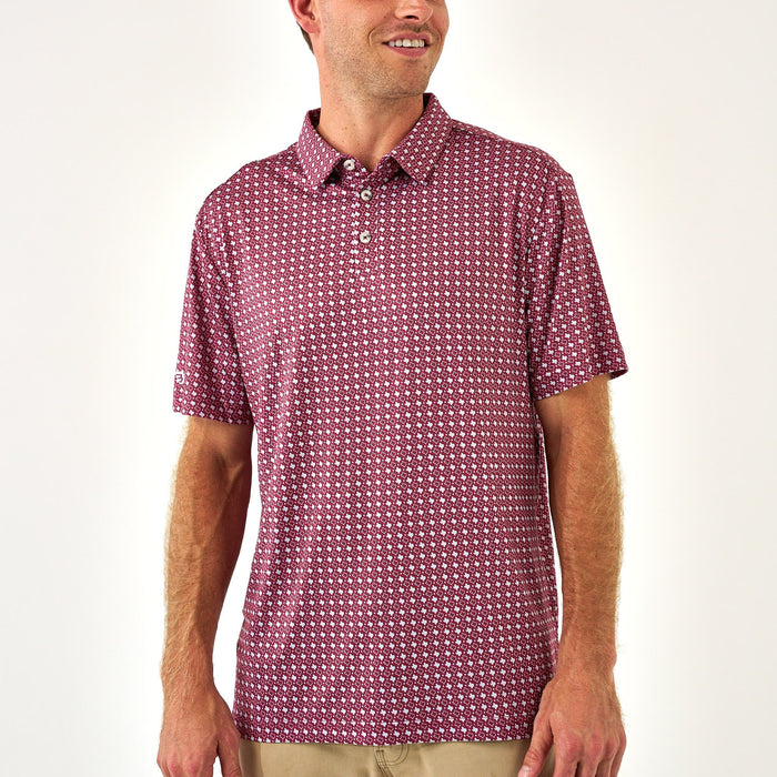 Father and Son Bundle - Performance Polo - Texas Maroon & Grey