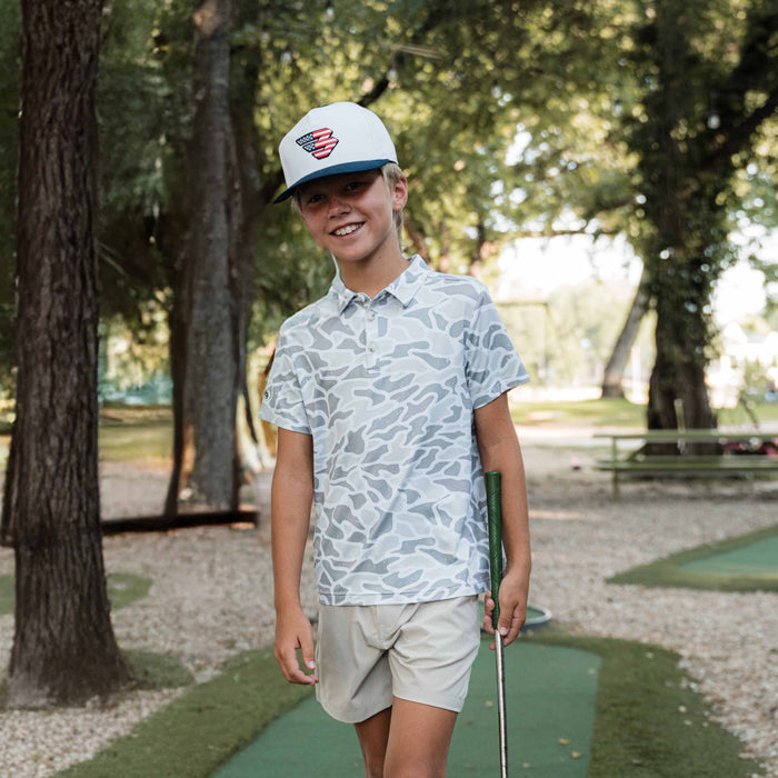 Father and Son Bundle - Performance Polo - White Camo