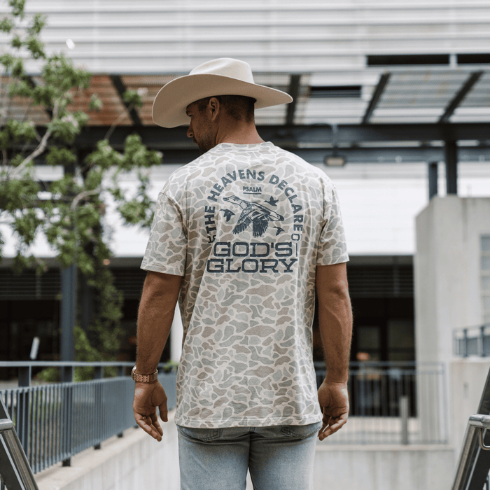 Father and Son Bundle - Vintage Washed Tee - God's Glory - Classic Deer Camo