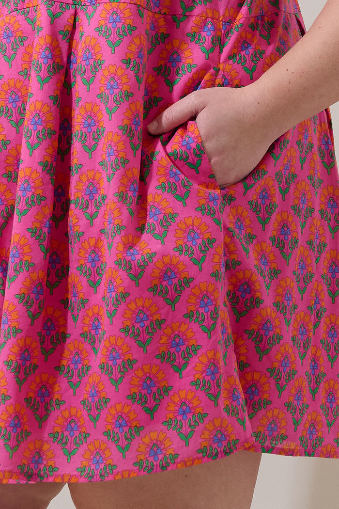 Fawna Shift Mini Dress Kendrie Floral Curve