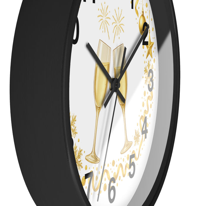 Festive wall clock presented as a gift for weddings, anniversaries and housewarmings