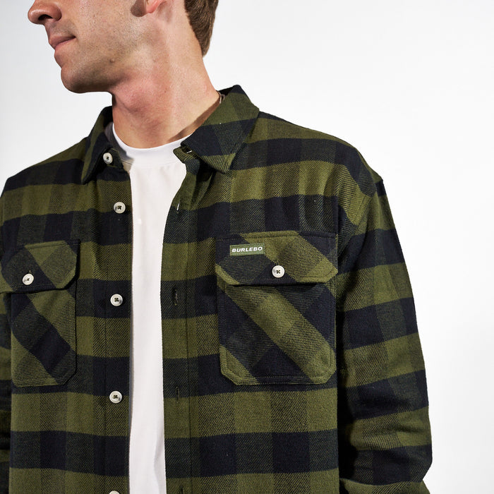 Flannel Shirt - Mallard Green Plaid