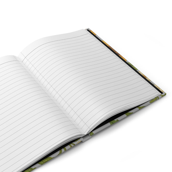 150-page lined floral bird journal for notes and reflections