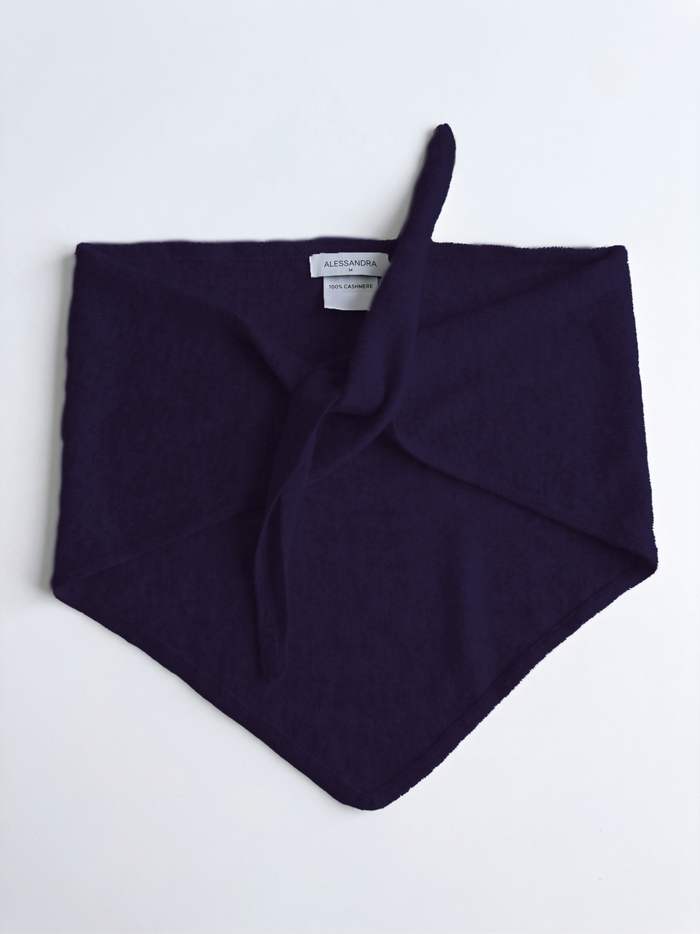 Foulard Cashmere Scarf In Midnight Navy