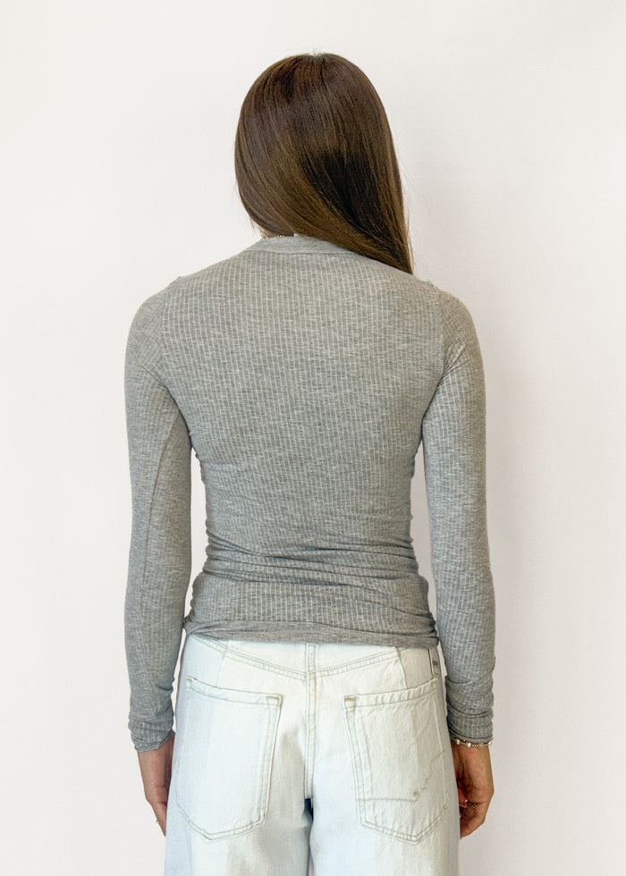 Free People So Soft Seamless Long Sleeve - Heather Grey