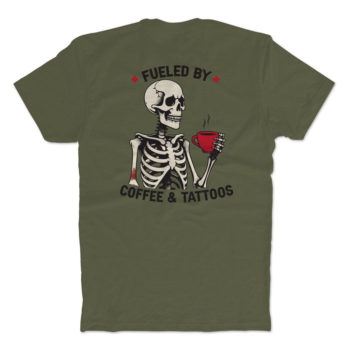 Fueled By Coffee And Tattoos T-Shirt