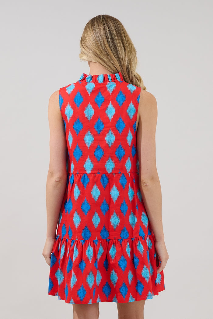 Gemmely Shift Mini Dress Abstract
