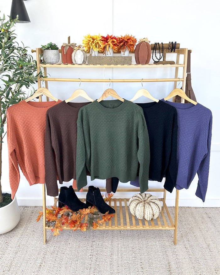 Gianna Pullover Sweater - Black by Michelle Mae