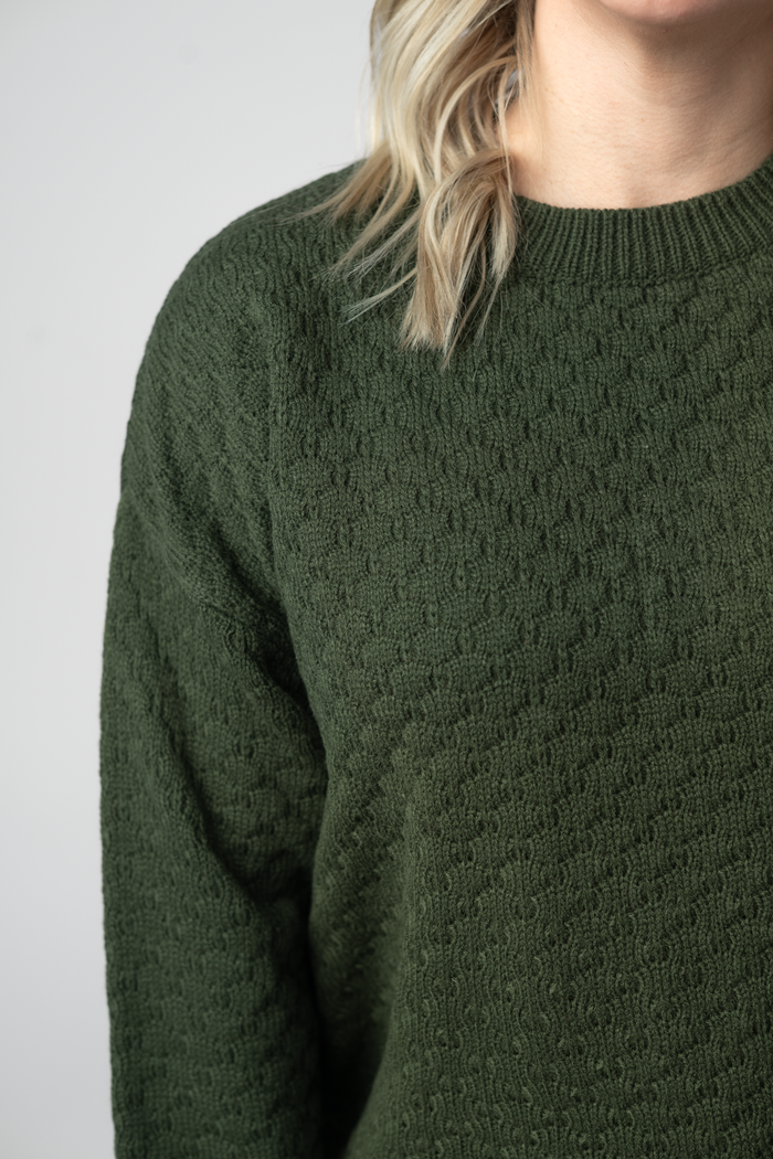 Gianna Pullover Sweater - Olive by Michelle Mae