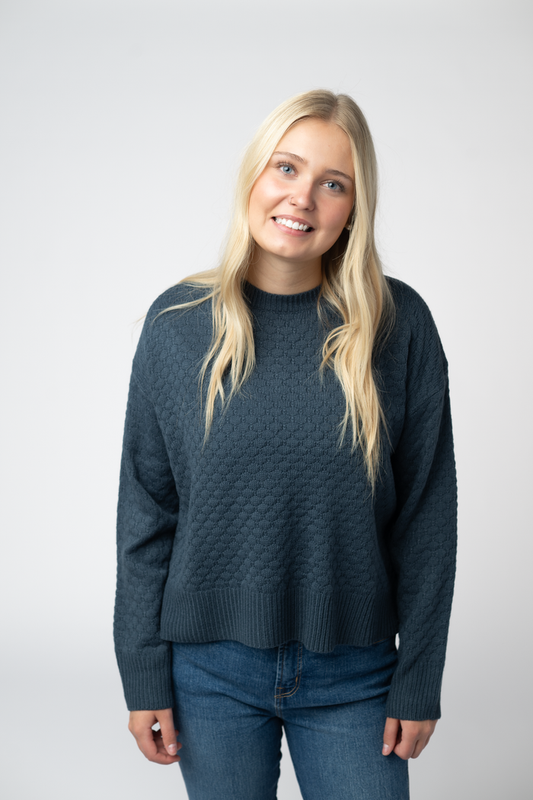 Gianna Pullover Sweater - Teal by Michelle Mae