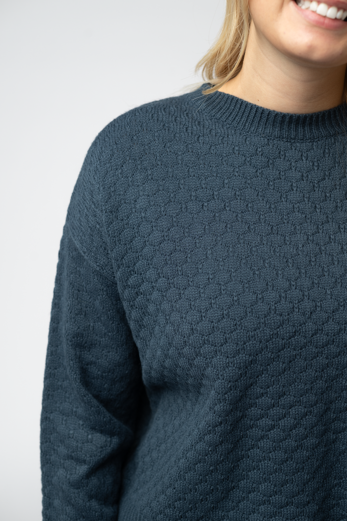 Gianna Pullover Sweater - Teal by Michelle Mae