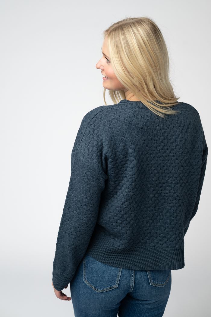 Gianna Pullover Sweater - Teal by Michelle Mae