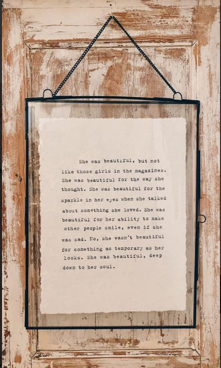 Glass and Metal Wall Hanging Picture Frame With Chain - Adored A Lovely Boutique