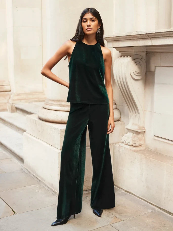 Green Velvet Trousers