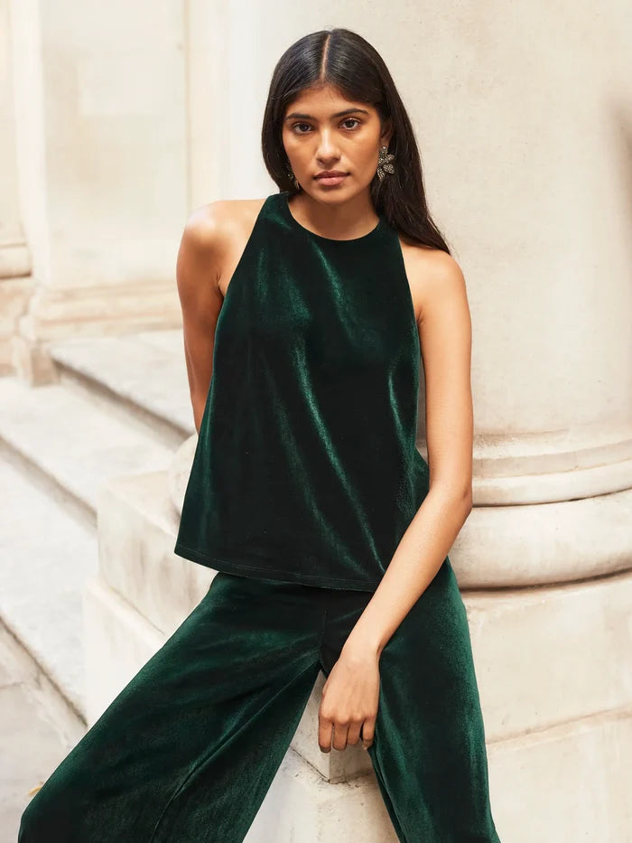 Green Velvet Trousers