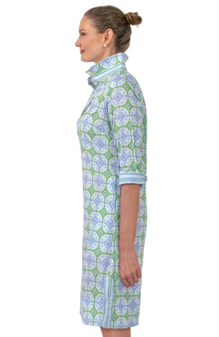 Gretchen Scott Shirt Tail 2.0 Dress -  Smell The Roses Kelly/Peri