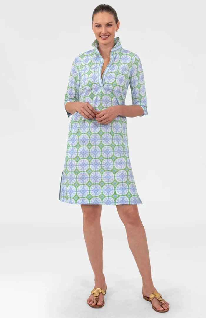 Gretchen Scott Shirt Tail 2.0 Dress -  Smell The Roses Kelly/Peri