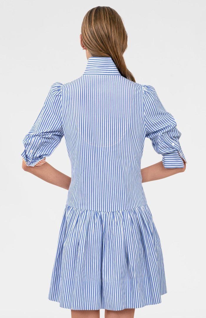 Gretchen Scott So Sweet Dress - Stripe - Periwinkle