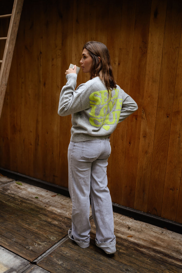 Grey Self Love Sweater