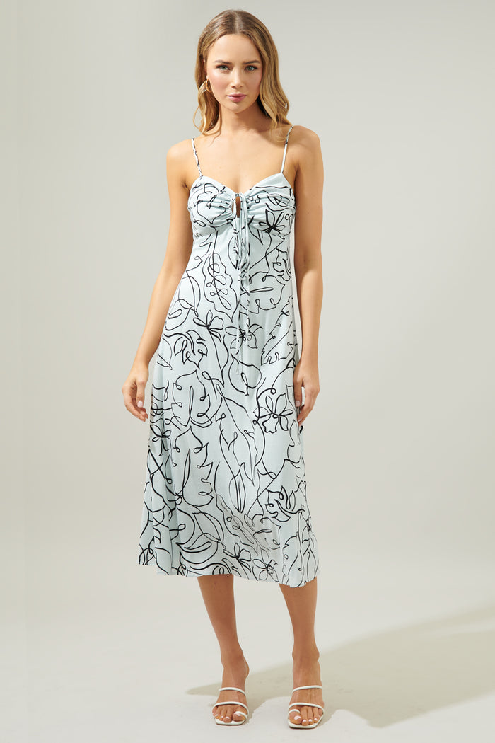 Grow With You Scorpio Halter Cut Out Midi Dress