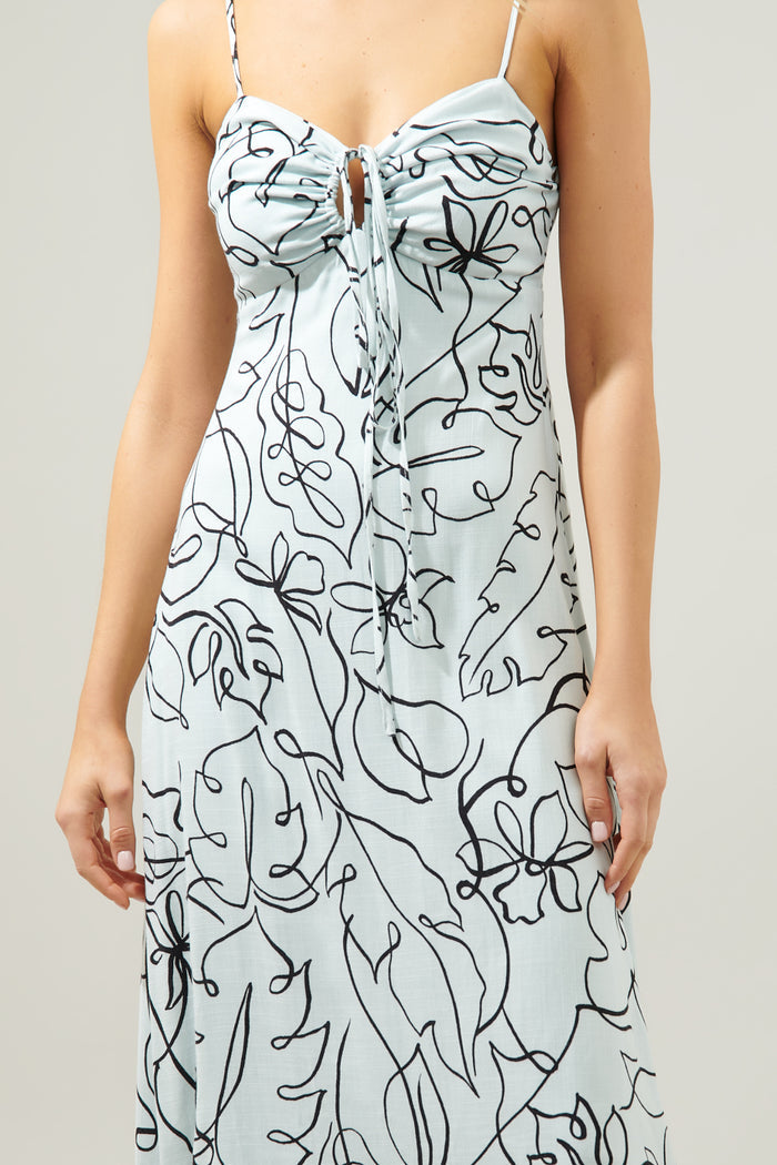 Grow With You Scorpio Halter Cut Out Midi Dress