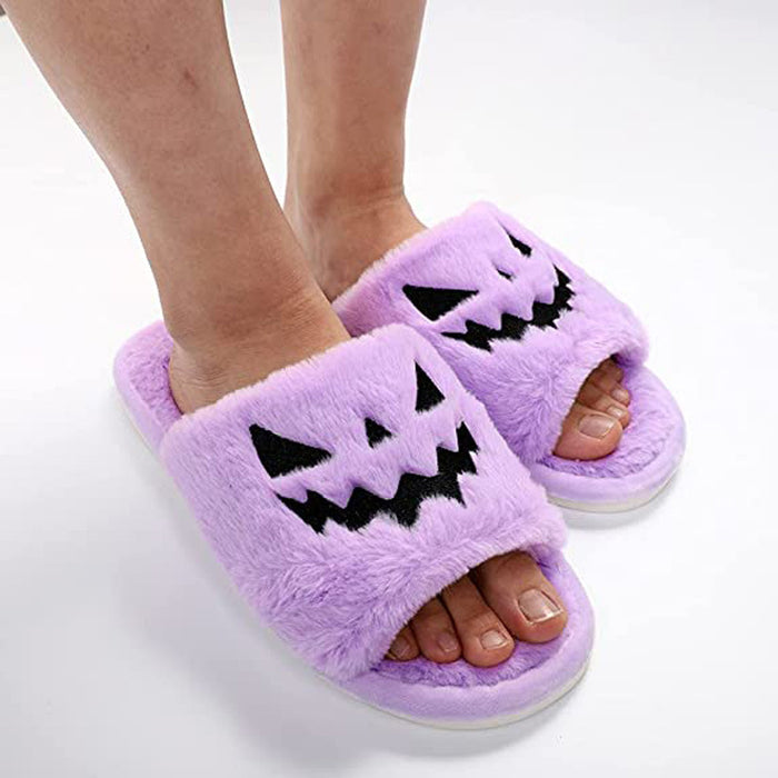 Halloween Women’s Warm Home Slippers – Cute & Cozy
