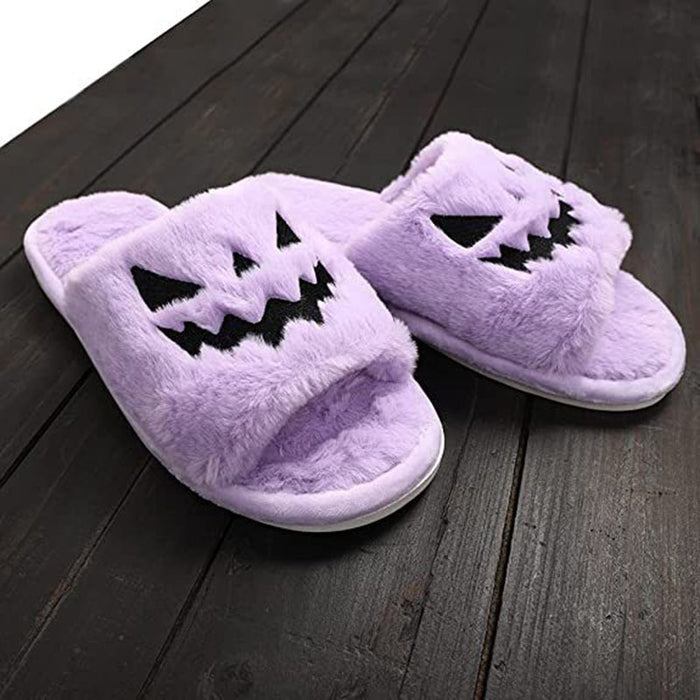 Halloween Women’s Warm Home Slippers – Cute & Cozy
