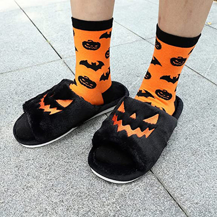Halloween Women’s Warm Home Slippers – Cute & Cozy